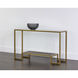 Carver 51 X 13.75 inch Clear / Matte Gold Console Table